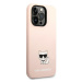 Karl Lagerfeld KLHCP14LSLCTPI hard silikonové pouzdro iPhone 14 PRO 6.1" light pink Silicone Cho