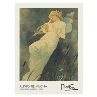 Obrazová reprodukce The Elf in the Iris Blossoms (1885), Alfons Mucha, 30 × 40 cm