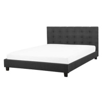 BELIANI postel LA ROCHELLE 140 × 200 cm, tmavě šedá