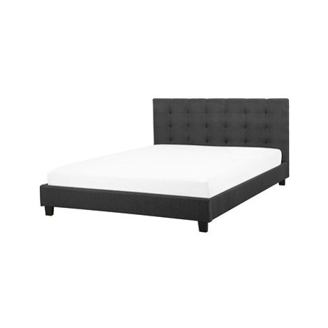 BELIANI postel LA ROCHELLE 140 × 200 cm, tmavě šedá