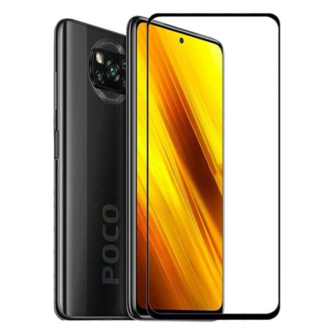 3x 3D tvrzené sklo s rámečkem pro Xiaomi Poco X3 Pro - černé - 2+1 zdarma
