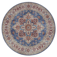Nouristan - Hanse Home koberce Kusový koberec Asmar 104001 Jeans/Blue kruh - 160x160 (průměr) kr