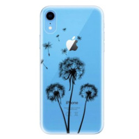 iSaprio Three Dandelions - black pro iPhone Xr