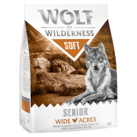 Wolf of Wilderness granule, 4 x 1 kg - 3 + 1 kg zdarma - Senior 