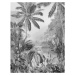 Komar Fototapeta Lac Tropical Black & White 200 x 270 cm