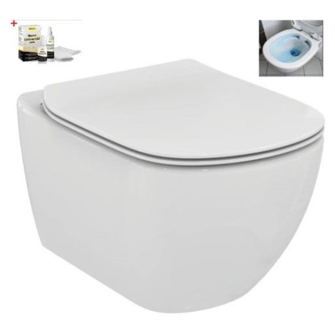 Wc s prkénkem softclose závěsné Ideal Standard Testra zadní odpad SIKOSIST3503