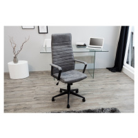 LuxD Kancelářská židle Roma Vintage šedá 125cm