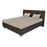Polohovací postel s matrací GLORIA hnědá/béžová, 180x200 cm