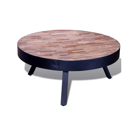 Konferenční stolek kulatý recyklované teakové dřevo SHUMEE