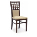 Jídelní židle GERARD 3 – masiv, látka, více barev bílá / šedá
