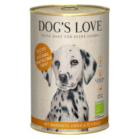 Dog's Love Bio krůtí maso s amarantem, dýní a petrželkou 6 × 400 g