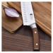 Šéfkuchařský nůž z nerezové oceli a bukového dřeva Bergner / ergonomická rukojeť / 20 cm / stříb