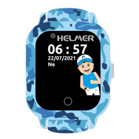 Helmer Chytré dotykové hodinky s GPS lokátorem a fotoaparátem - LK 710 4G modré dörner + helmer