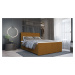 SFAB Kontinentální čalouněná postel MILANO (160x200 cm) Barva látky: Světlá šedá (Lincoln 86)