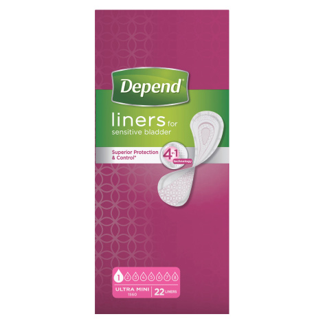 Depend Ultra Mini inkontinenční vložky 22 ks