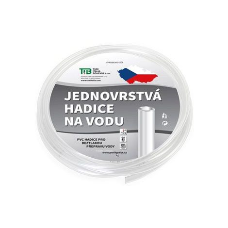 TUBI Hadice zahradní jednovrstvá 5 × 7 mm, průhledná - délka 100 m Tubifex