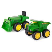 JD Kids John Deere traktor a sklápěč set 16 cm