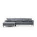 Sofahouse Designová rohová sedačka Santino 303 cm tmavě šedá - levá
