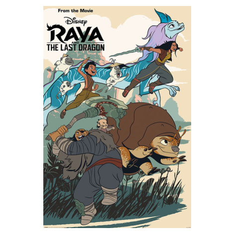 Plakát, Obraz - Raya and the Last Dragon - Jumping into Action, 61x91.5 cm Pyramid