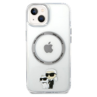 Zadní kryt Karl Lagerfeld IML Karl and Choupette NFT MagSafe pro Apple iPhone 14, transparentní