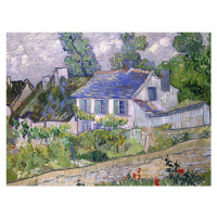 Obrazová reprodukce Houses at Auvers, Vincent van Gogh, 40 × 30 cm