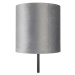Moderní stojací lampa černá odstín šedá 40 cm - Simplo