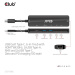 Club3D hub USB-C, 6-in-1 Hub s HDMI 8K30Hz, 2xUSB Type-A, RJ45 a 2xUSB Type-C, Data a PD nabíjen