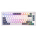 Klávesnice Royal Kludge RKH81 RGB Mechanical Keyboard, Sky cyan switch (white)