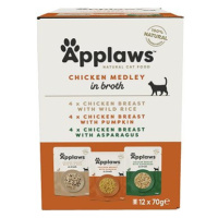 Applaws kapsička Cat multipack kuřecí výběr 12 × 70 g