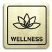 Accept Piktogram "wellness II" (80 × 80 mm) (zlatá tabulka - černý tisk)