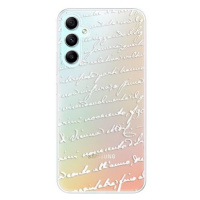 iSaprio Handwriting 01 pro white pro Samsung Galaxy A34 5G