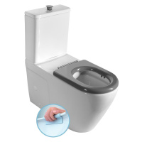 MEDIC RIMLESS WC kombi mísa s nádržkou, spodní/zadní odpad, bílá MC102