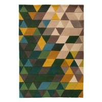 Flair Rugs koberce Ručně všívaný kusový koberec Illusion Prism Green/Multi - 160x220 cm