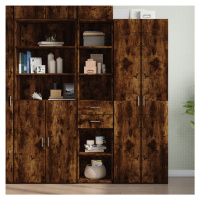 vidaXL Skříň highboard kouřový dub 40 x 42,5 x 185 cm kompozitní dřevo