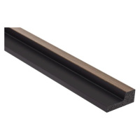 Obkladová lamela pravé ukončení Fineza Slat Small Dark oak 270X2,3 cm SLAT01DOR