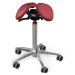 Sedlová židle SALLI Swing Barva čalounění: Kůže - vínová #35126, Konstrukce: chromová + standard