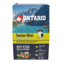 Krmivo Ontario senior Mini Fish & Rice 2,25kg