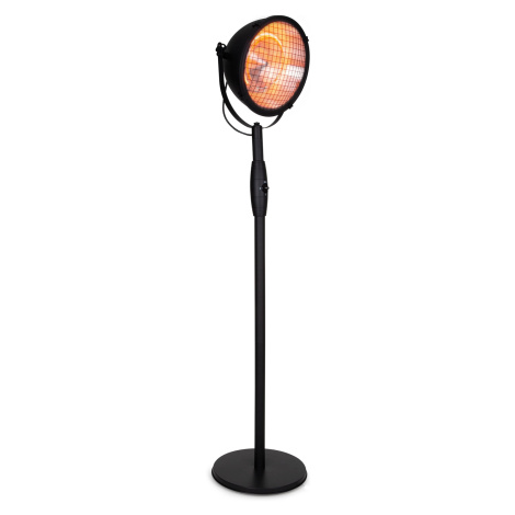 Blumfeldt Heatspot, infračervený ohřívač, terasový, 900/1200/2100 W, IR ComfortHeat, černý