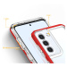Silikonové pouzdro hybrid s barevným rámem na Samsung Galaxy S21 PLUS 5G Red