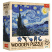 Trefl Dřevěné puzzle 200 - Hvězdná noc - Vincent van Gogh