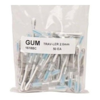 GUM Trav-ler mezizubní kartáčky 2,0 mm (šedé), 50ks