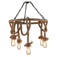 STROPNÍ LAMPA ZÁVĚSNÝ LUSTR BOHO STRING 5 E27 APP677-5CP