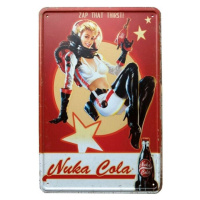 Kovová cedule Fallout - Nuka Cola Girl