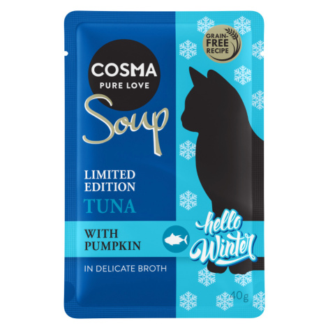 Cosma Soup zimní edice tuňák s dýní - výhodné balení: 24 x 40 g