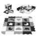 ECOTOYS Pěnové puzzle s 25 dílky ANIM černo-bílé