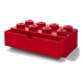 LEGO® stolní box 8 se zásuvkou - červená