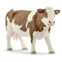 SCHLEICH - Zvířátko - kráva simmentálská