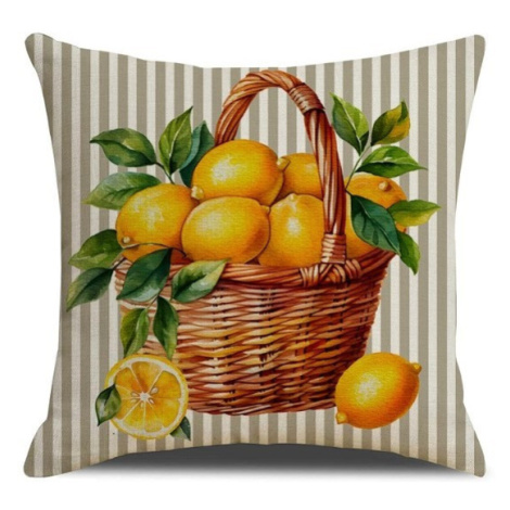 Povlak na polštář LEMON BASKET 45x45 cm, béžový