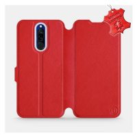 Flip pouzdro na mobil Xiaomi Redmi 8 - Červené - kožené - Red Leather