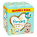 PAMPERS Plenky jednorázové Premium Care vel. L 1, 156 ks, 2kg-5kg